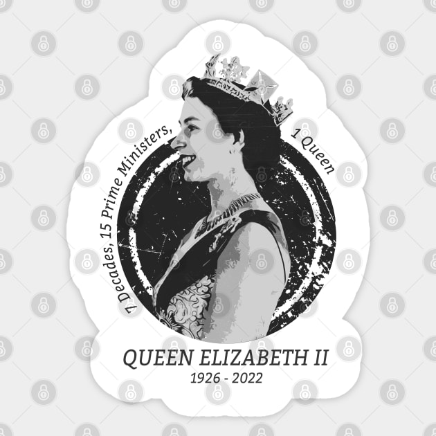 Queen Elizabeth - Rest in Peace Sticker by LAKOSH